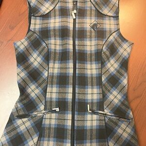 Arista Plaid Zip-Up Vest